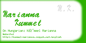 marianna kummel business card